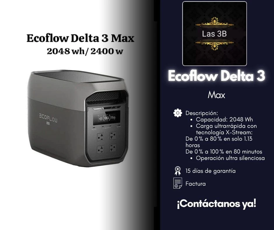 Ecoflow DELTA 3 MAX's foto | Tienda Online Las 3B |  BizneCubano