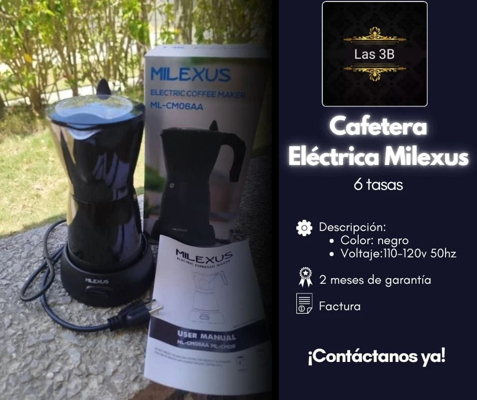 Cafetera Electrica Milexus's foto | Tienda Online Las 3B |  BizneCubano